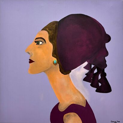 LADY IN LAVANDER - a Paint Artowrk by Antonio Cury Neto